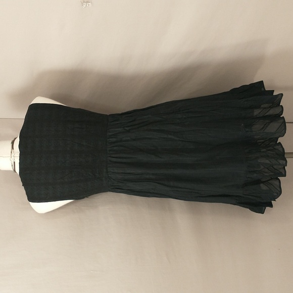 Summer Black Cotton Short Dress & Cute Flirty Cool & Comfortable Style Sz M fit6 - Picture 5 of 10